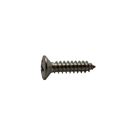 #12-24 X 1-1/2 In Phillips Oval Machine Screw, Plain Stainless Steel